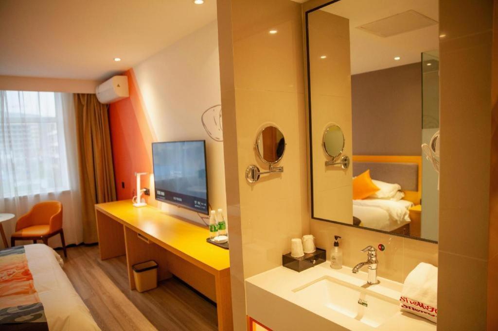 Shell Hotel Shanxi Xinzhou Wuning County Fengwu Square Ningwu Bagian luar foto